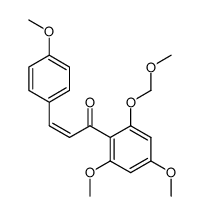 (Z)-1-(2,4-Dimethoxy-6-methoxymethoxy-phenyl)-3-(4-methoxy-phenyl)-propenone结构式