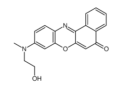 9-[2-hydroxyethyl(methyl)amino]benzo[a]phenoxazin-5-one Structure