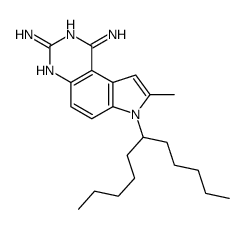 8-methyl-7-undecan-6-ylpyrrolo[3,2-f]quinazoline-1,3-diamine Structure