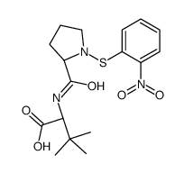 (2S)-3,3-dimethyl-2-[[(2S)-1-(2-nitrophenyl)sulfanylpyrrolidine-2-carbonyl]amino]butanoic acid Structure