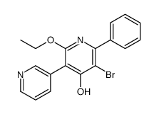 5-bromo-2-ethoxy-6-phenyl-3-pyridin-3-yl-1H-pyridin-4-one结构式