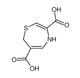 4,7-dihydro-1,4-thiazepine-3,6-dicarboxylic acid结构式