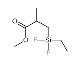 methyl 3-[ethyl(difluoro)silyl]-2-methylpropanoate结构式