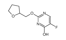5-fluoro-2-(oxolan-2-ylmethoxy)-1H-pyrimidin-6-one结构式