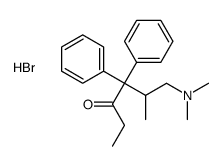 dimethyl-(2-methyl-4-oxo-3,3-diphenylhexyl)azanium,bromide Structure