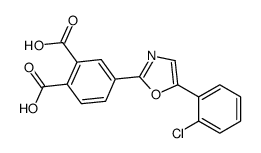 4-[5-(2-chlorophenyl)-1,3-oxazol-2-yl]phthalic acid结构式