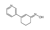 3-(3-pyridinyl)-2-cyclohexen-1-one oxime结构式