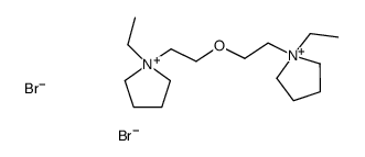 1-ethyl-1-[2-[2-(1-ethylpyrrolidin-1-ium-1-yl)ethoxy]ethyl]pyrrolidin-1-ium,dibromide结构式