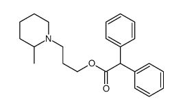 Diphenylacetic acid 3-(2-methylpiperidino)propyl ester结构式