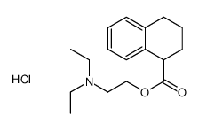diethyl-[2-(1,2,3,4-tetrahydronaphthalene-1-carbonyloxy)ethyl]azanium,chloride Structure
