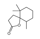 6,6,10-trimethyl-1-oxaspiro[4.5]decan-2-one结构式