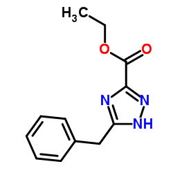 Ethyl 5-benzyl-4H-1,2,4-triazole-3-carboxylate structure