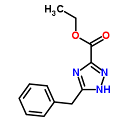 3-苄基-1H-1,2,4-三唑-5-甲酸乙酯结构式