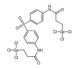 3-trichlorogermyl-N-[4-[4-(3-trichlorogermylpropanoylamino)phenyl]sulfonylphenyl]propanamide结构式