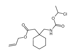 allyl 1-{[(α-chloroethoxy)carbonyl]aminomethyl}-1-cyclohexane acetate Structure