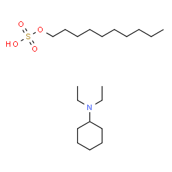 cyclohexyldiethylammonium decyl sulphate picture