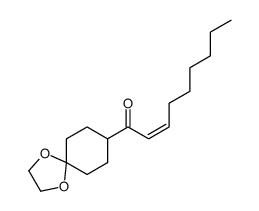 1-(1,4-dioxaspiro[4.5]decan-8-yl)non-2-en-1-one结构式