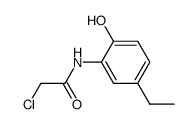 2-(2-chloro-acetylamino)-4-ethyl-phenol Structure