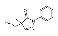 4-(hydroxymethyl)-4-methyl-2-phenylpyrazol-3-one Structure