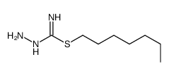 heptyl N'-aminocarbamimidothioate结构式