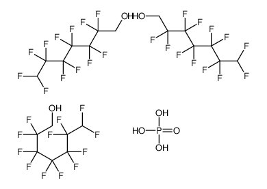 2,2,3,3,4,4,5,5,6,6,7,7-dodecafluoroheptan-1-ol,phosphoric acid Structure