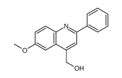 (6-methoxy-2-phenylquinolin-4-yl)methanol结构式