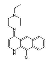 N-(10-chlorobenzo[g]quinolin-4-yl)-N',N'-diethylethane-1,2-diamine Structure