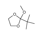 2-methoxy-2-tert-butyl-1,3-dioxolane结构式