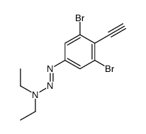 N-[(3,5-dibromo-4-ethynylphenyl)diazenyl]-N-ethylethanamine Structure