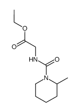 [(2-Methyl-piperidine-1-carbonyl)-amino]-acetic acid ethyl ester结构式