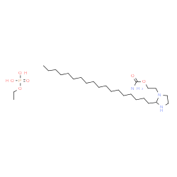 ethyl dihydrogen phosphate, compound with 2-(2-octadecylimidazolidin-1-yl)ethyl carbamate (1:1)结构式