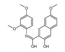 N-(2,4-Dimethoxyphenyl)-3-hydroxy-7-methoxy-2-naphthalenecarboxamide结构式