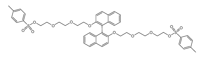 2,2'-[[1,1'-binaphthalene]-2,2'-diylbis(oxy-2,1-ethanediyloxy-2,1-ethanediyloxy)]bisethanol bis(4-methylbenzenesulfonate) Structure