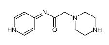 2-(PIPERAZIN-1-YL)ACET-N-(4-PYRIDYL)AMIDE结构式