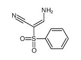 3-amino-2-(benzenesulfonyl)prop-2-enenitrile Structure