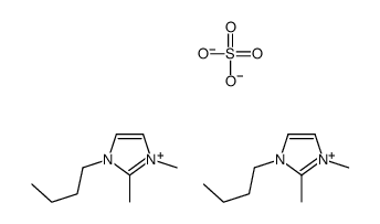 1-丁基-2,3-二甲基咪唑硫酸氢盐结构式