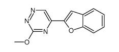 5-(Benzofuran-2-yl)-3-methoxy-1,2,4-triazine Structure