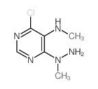4-(amino-methyl-amino)-6-chloro-N-methyl-pyrimidin-5-amine结构式