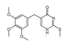 5-(3,4,5-trimethoxybenzyl)-2-methylthio-4-pyrimidone结构式