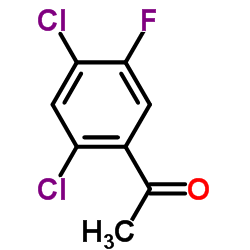 1-(2,4-Dichloro-5-fluorophenyl)ethanone Structure