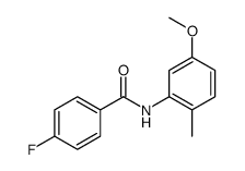 Benzamide, 4-fluoro-N-(5-methoxy-2-methylphenyl)- (9CI)结构式