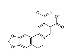 1,3-benzodioxolo[5,6-a]quinolizinium-3-carboxy-6,7-dihydro-2-methoxycarbonyl inner salt Structure