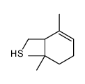 2,6,6-Trimethyl-2-cyclohexene-1-methanethiol structure