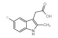 (5-FLUORO-2-METHYL-1H-INDOL-3-YL)-ACETIC ACID structure