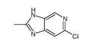 6-氯-2-甲基-1H-咪唑并[4,5-c]吡啶结构式