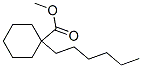 1-Hexylcyclohexanecarboxylic acid methyl ester结构式