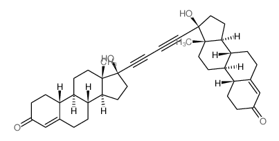 (8R,9S,10R,13S,14S,17S)-17-hydroxy-17-[4-[(8R,9S,10R,13S,14S,17S)-17-hydroxy-13-methyl-3-oxo-1,2,6,7,8,9,10,11,12,14,15,16-dodecahydrocyclopenta[a]phenanthren-17-yl]buta-1,3-diynyl]-13-methyl-1,2,6,7,结构式