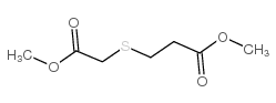 Propanoic acid,3-[(2-methoxy-2-oxoethyl)thio]-, methyl ester Structure