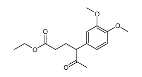 ethyl 4-(3,4-dimethoxyphenyl)-5-oxohexanoate结构式