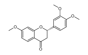 (-)-3',4',7-trimethoxyflavanone结构式